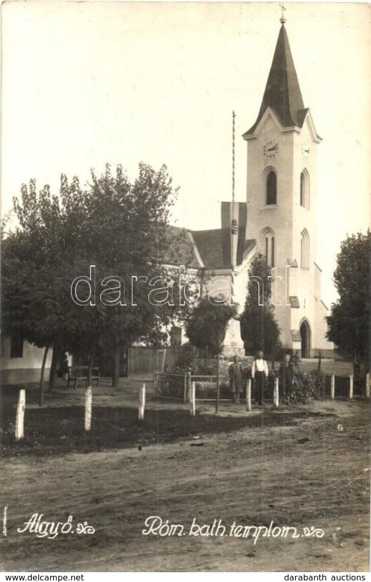 T2 1941 Algyő, Római Katolikus Templom, Országzászló. Photo - Non Classificati