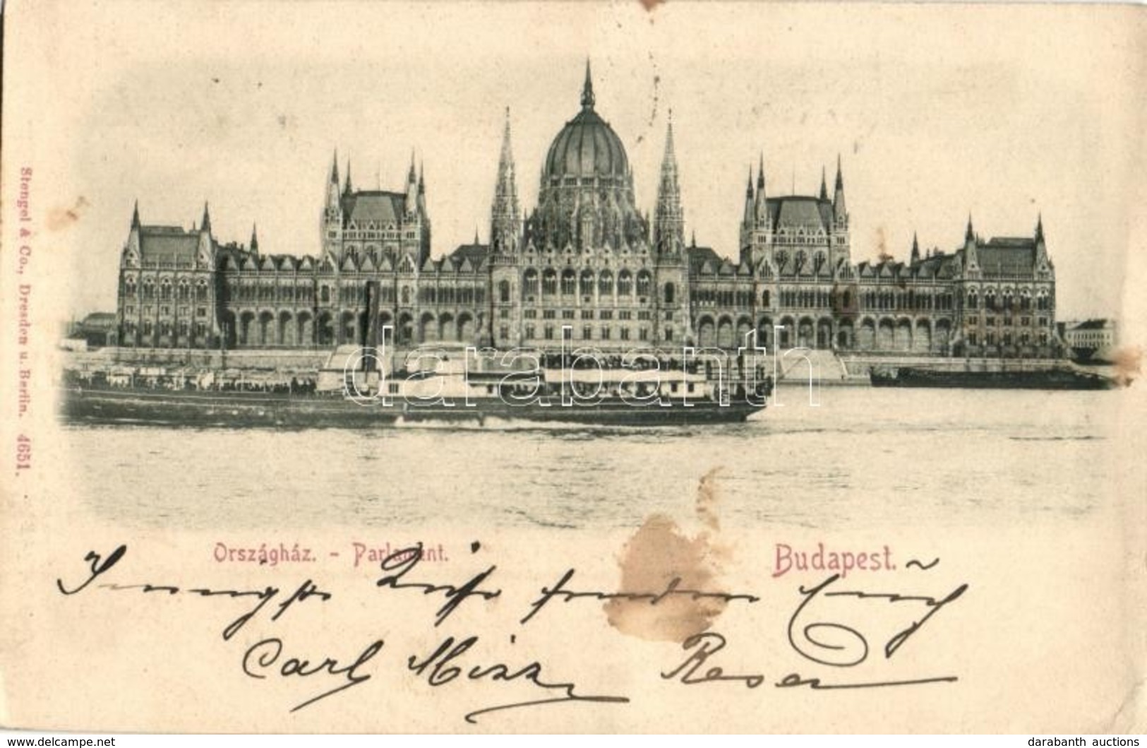 T2/T3 1899 Budapest V. Országház, Parlament. Emb. (EK) - Sin Clasificación