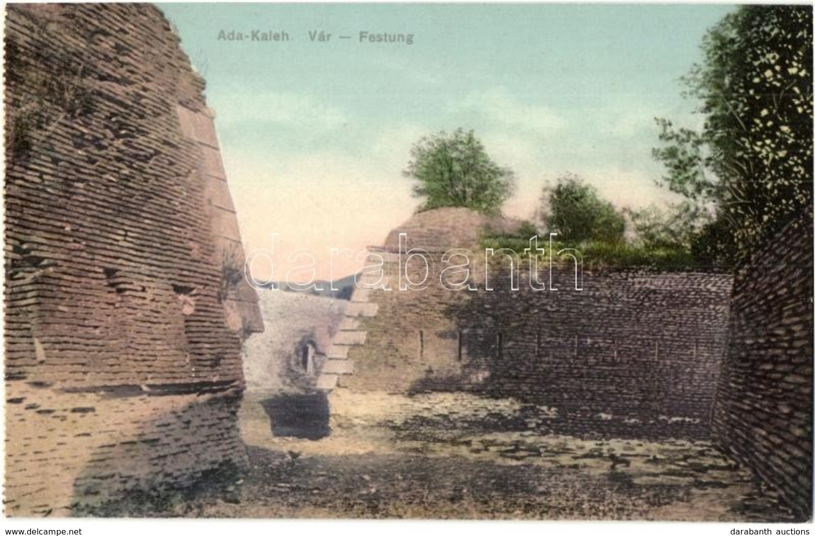 ** T1/T2 Ada Kaleh, Vár / Festung / Castle - Képeslapfüzetből / From Postcard Booklet - Non Classés