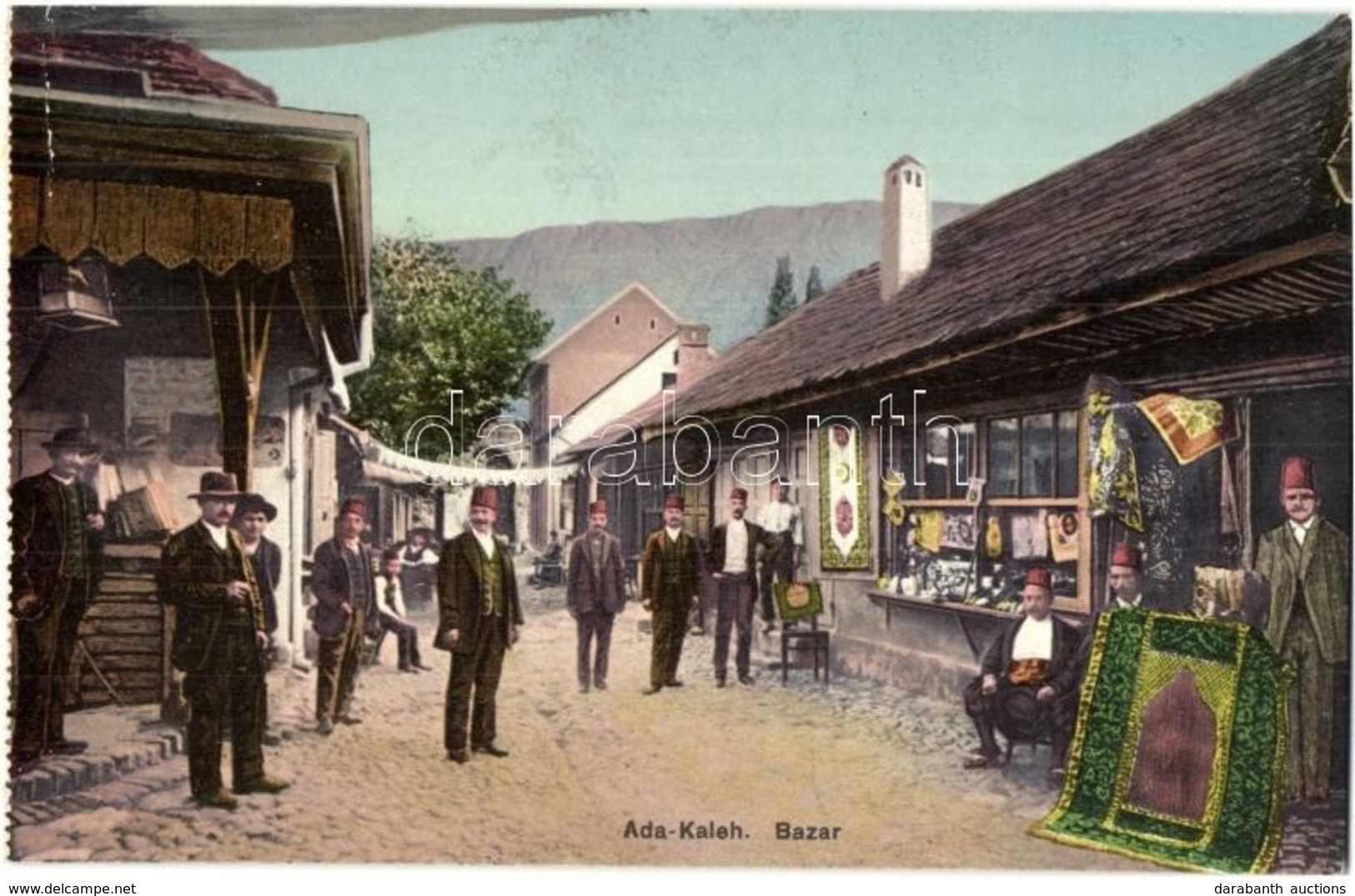 ** T2/T3 Ada Kaleh, Török Bazár, üzlet, Szőnyegek / Turkish Bazaar, Shop, Oriental Rugs And Carpets - Képeslapfüzetből / - Non Classés