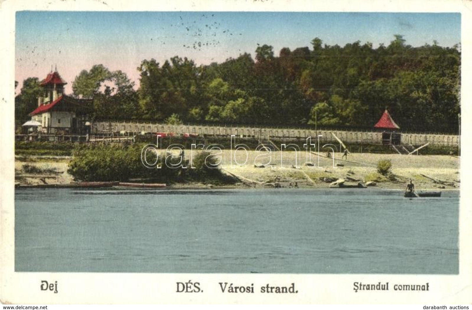 * T2/T3 Dés, Dej; Városi Strand / Spa '1940 Dés Visszatért' So. Stpl - Non Classés