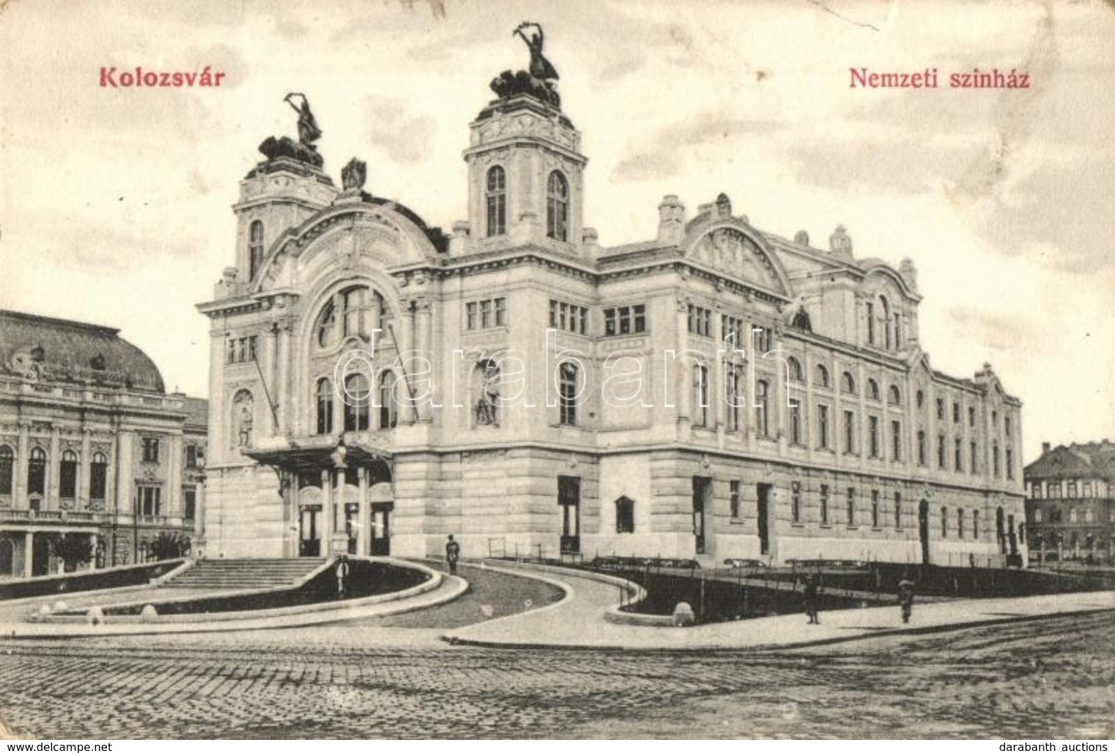 T2/T3 1906 Kolozsvár, Cluj; Nemzeti Színház. Kiadja Fuhrmann Miklós / National Theater (EK) - Non Classés
