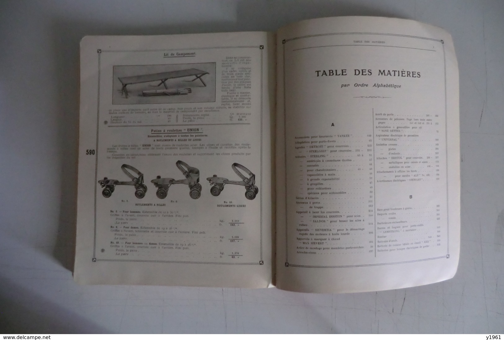 ANCIEN CATALOGUE MARKT & Co PARIS Ltd. outillage, vaisselle..........1933.