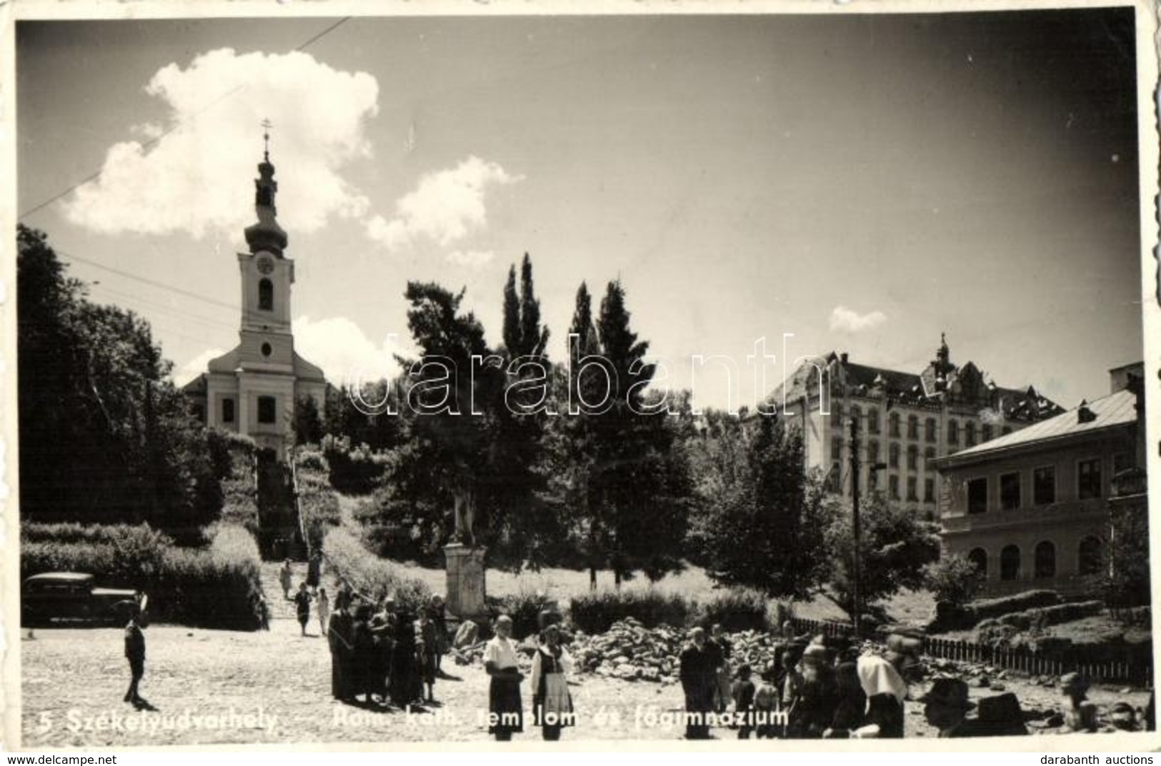 T2 Székelyudvarhely, Római Katolikus Templom és Főgimnázium / Roman Catholic Church And Grammar School - Non Classés