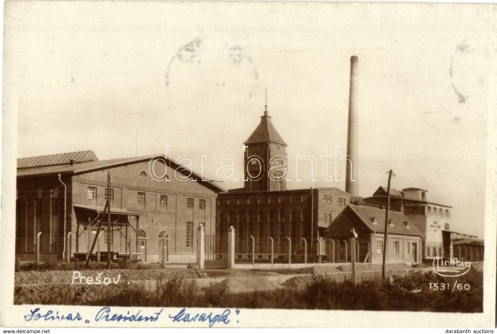 T2 1932 Eperjes, Presov; 'Masaryk Elnök' Sótelep és Sóbánya / Solivar 'President Masaryk' / Salt Mine - Non Classificati