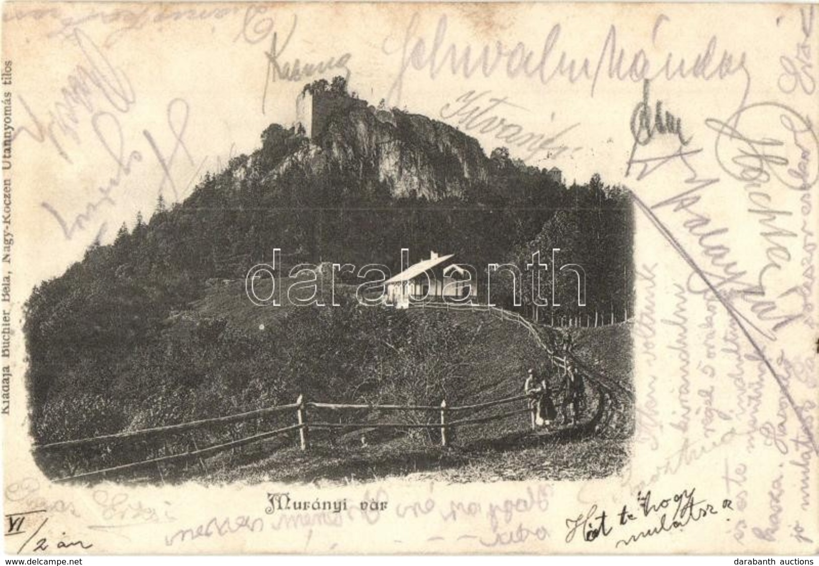 T2 Murány, Murányalja, Muránsky Hrad (Gömör); Vár. Kiadja Büchler Béla / Schloss / Castle - Non Classés