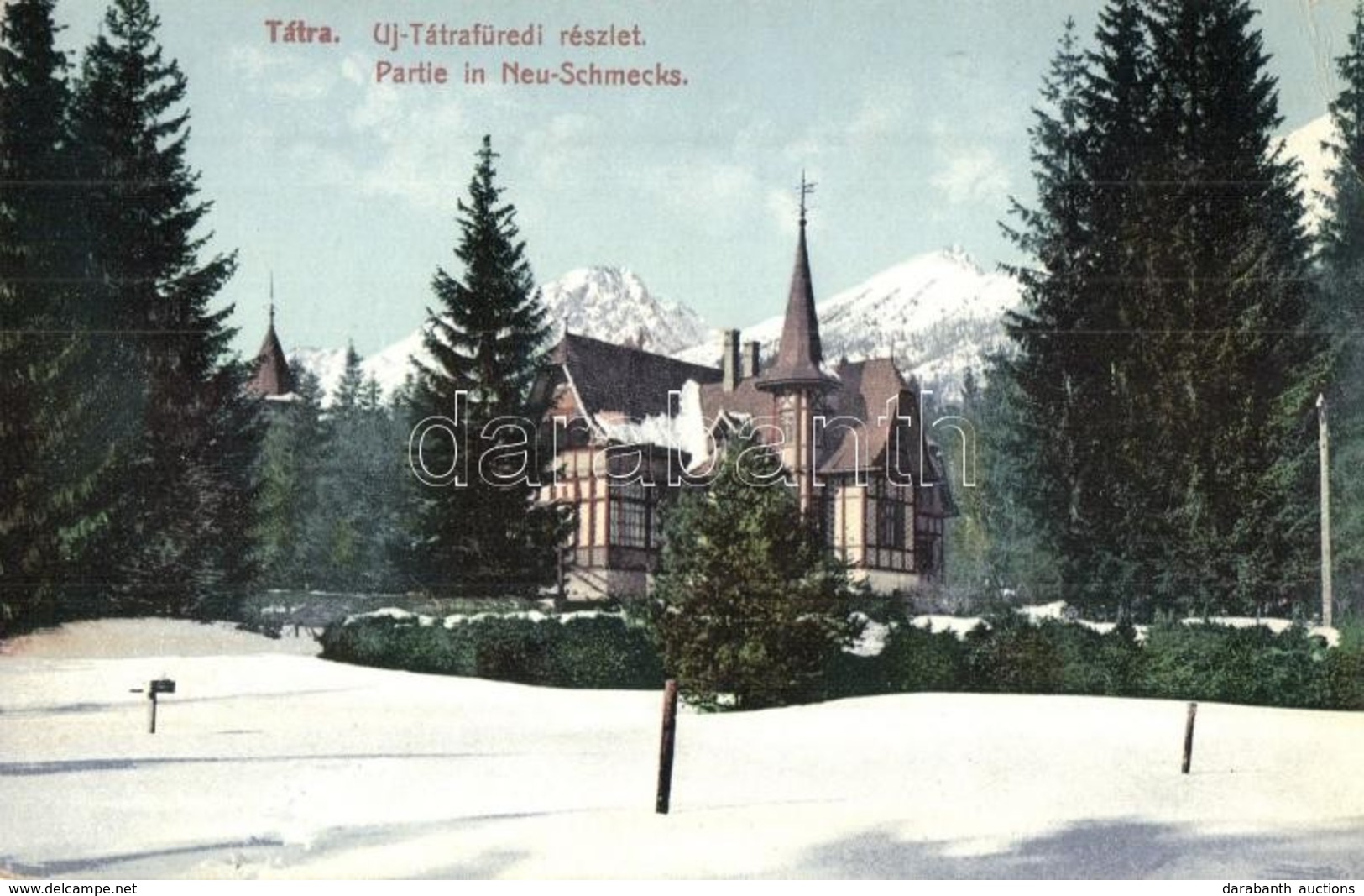 ** T2/T3 Újtátrafüred, Neu-Schmecks, Novy Smokovec; Nyaraló. Kiadja Cattarino S. 1907. 240. Sz. / Villa (EK) - Non Classés