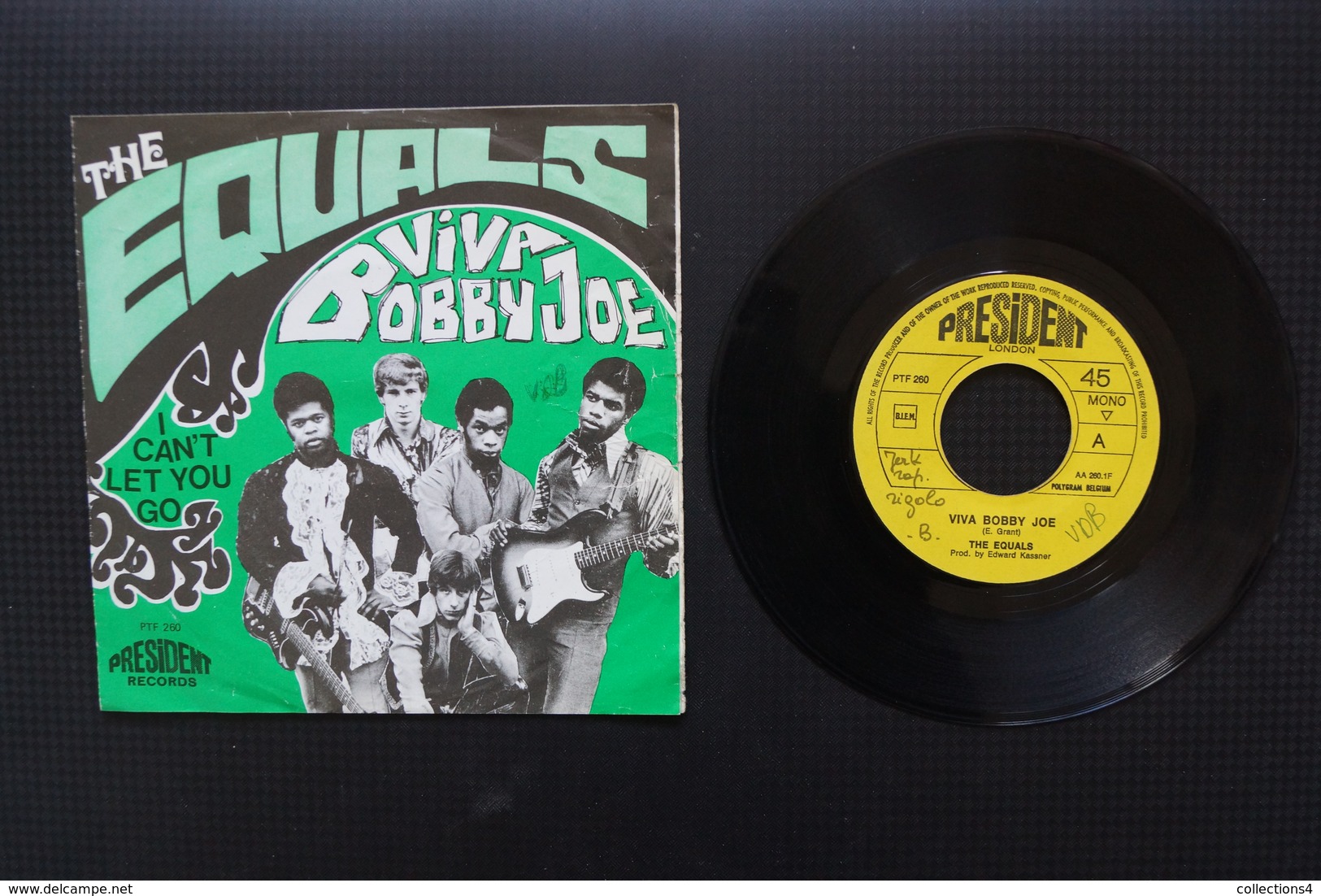 THE EQUALS VIVA BOBBY JOE SP RARE SP BELGE 1969 POCHETTE OUVRANTE - Rock