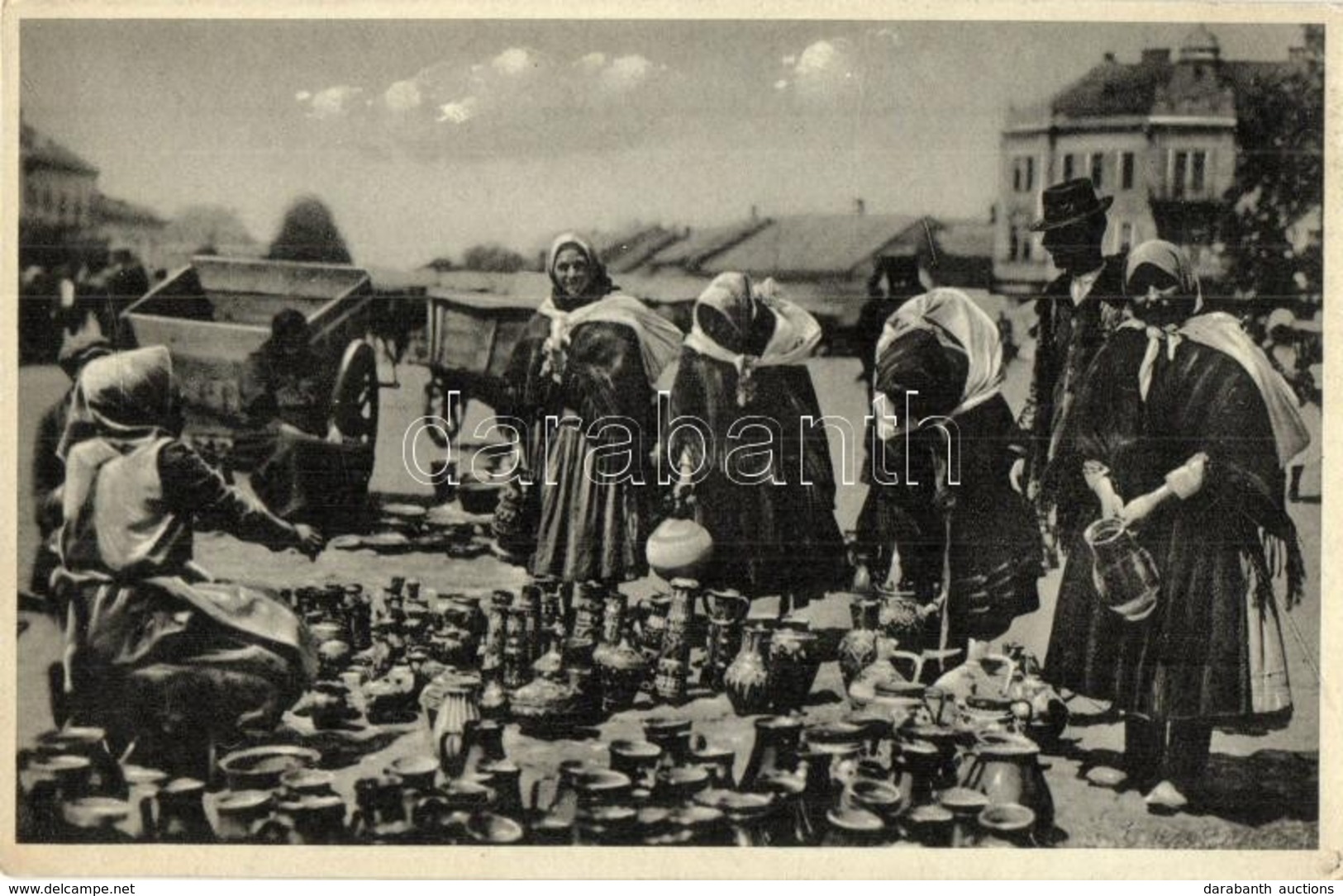 ** T2 Kárpátaljai Piac / Podkarpatská Rus. Na Trhu / Transcarpathian Pottery Market. Moritz Lichtig - Non Classificati