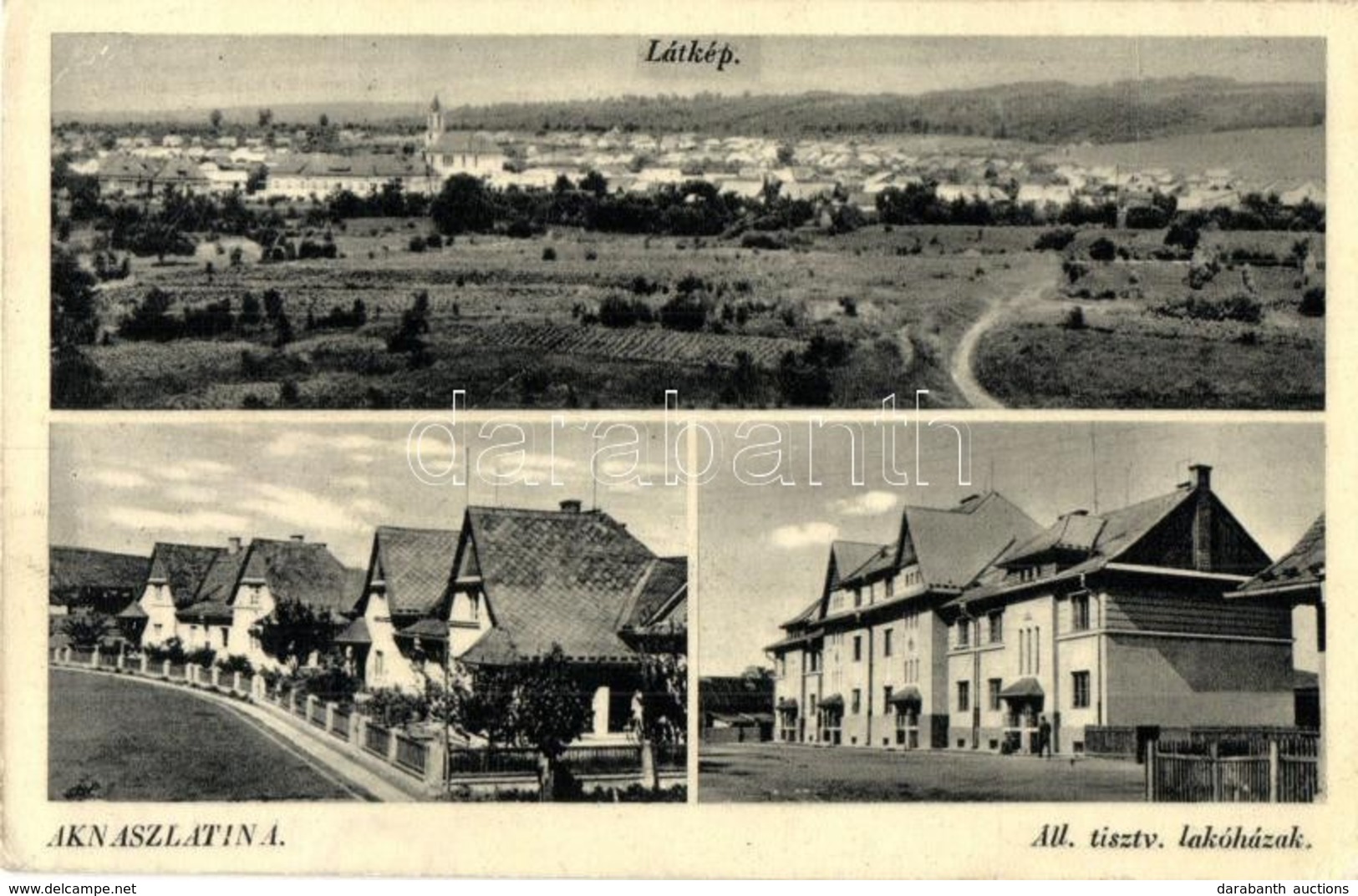 * Aknaszlatina, Solotvyno, Slatinske Doly; 2 Db Régi Képeslap / 2 Pre-1945 Postcards - Non Classés