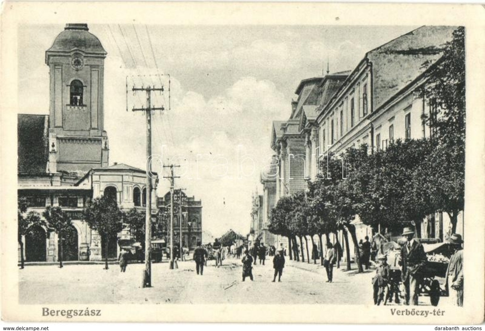 T2 Beregszász, Berehove; Verbőczy Tér, Templom / Square, Church - Non Classificati