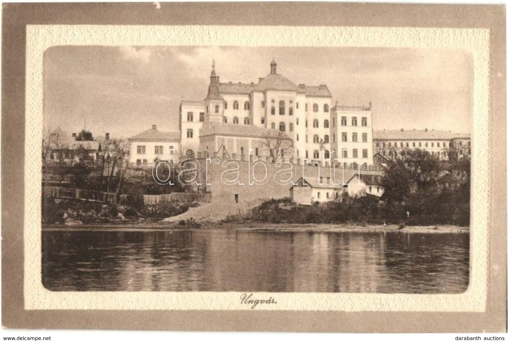 T2/T3 Ungvár, Uzshorod, Uzhorod; Látkép, Templom. Kiadja Steinfeld Dezső / General View, Church (EK) - Non Classés