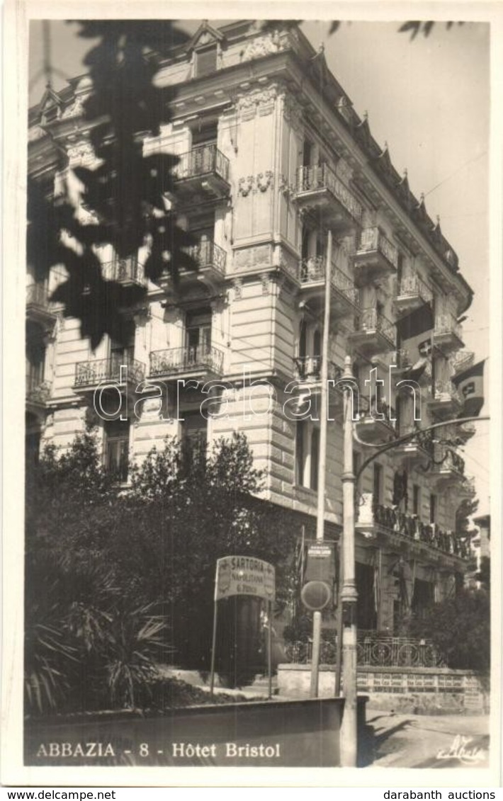 ** T1 Abbazia, Opatija; Hotel Bristol, Sartoria Napolitana G. Fusco. Ed. A. Traldi / Hotel, G. Fusco's Tailoring Shop, F - Non Classés