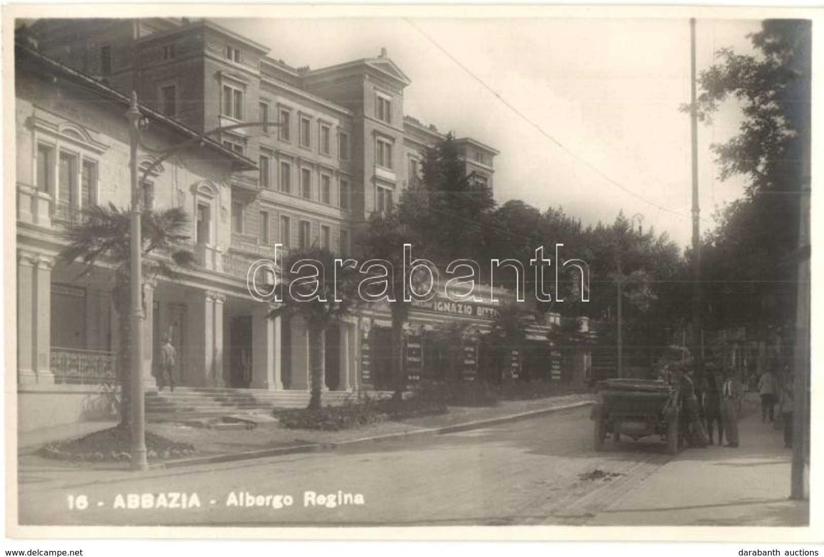 ** T1 Abbazia, Opatija; Albergo Regina / Hotel, Automobile. Ed. G. B. Falci - Non Classés