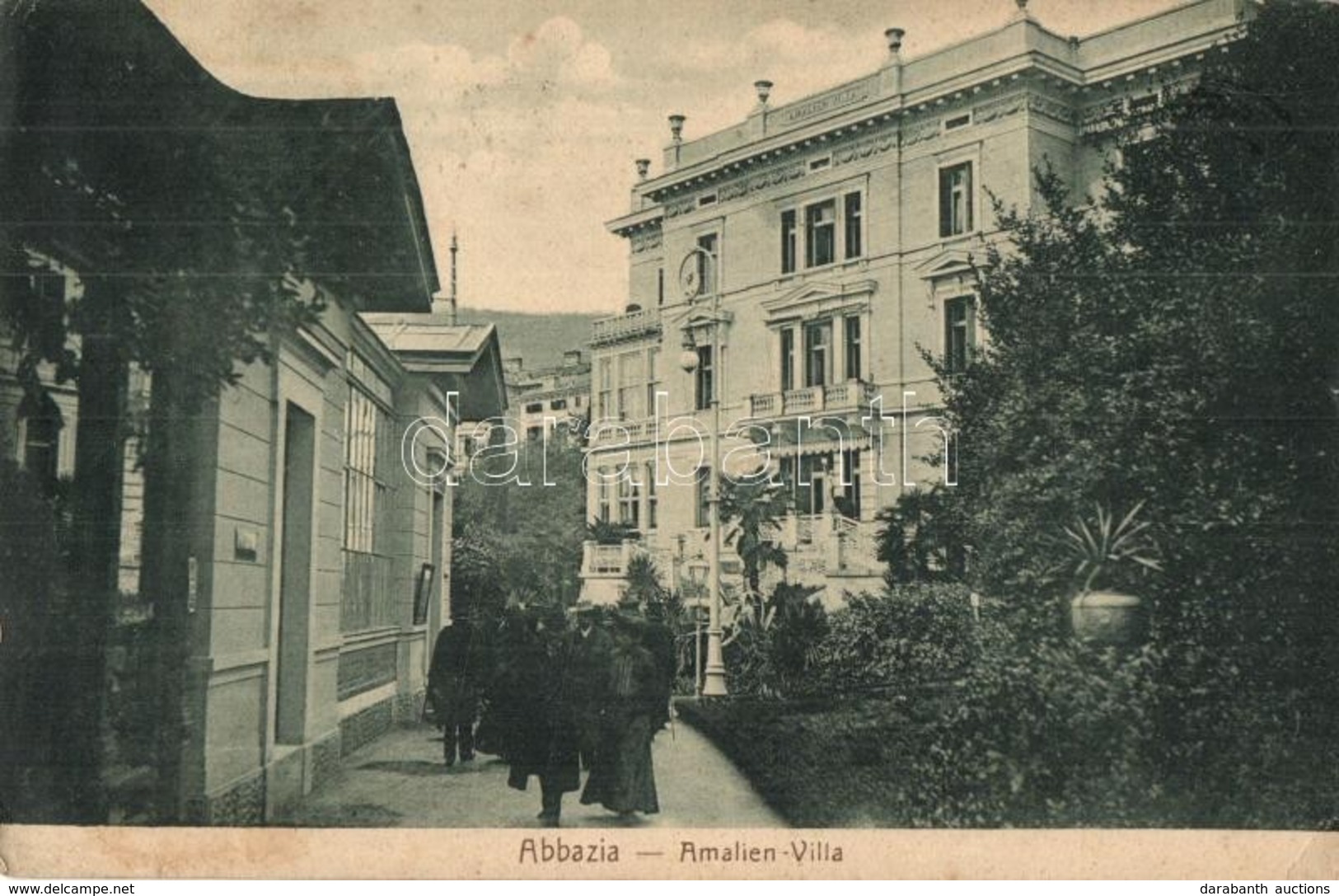 T2/T3 Abbazia, Opatija; Amalien Villa. Markert & Sohn Kunstanstalt No. 1155. (EK) - Non Classés