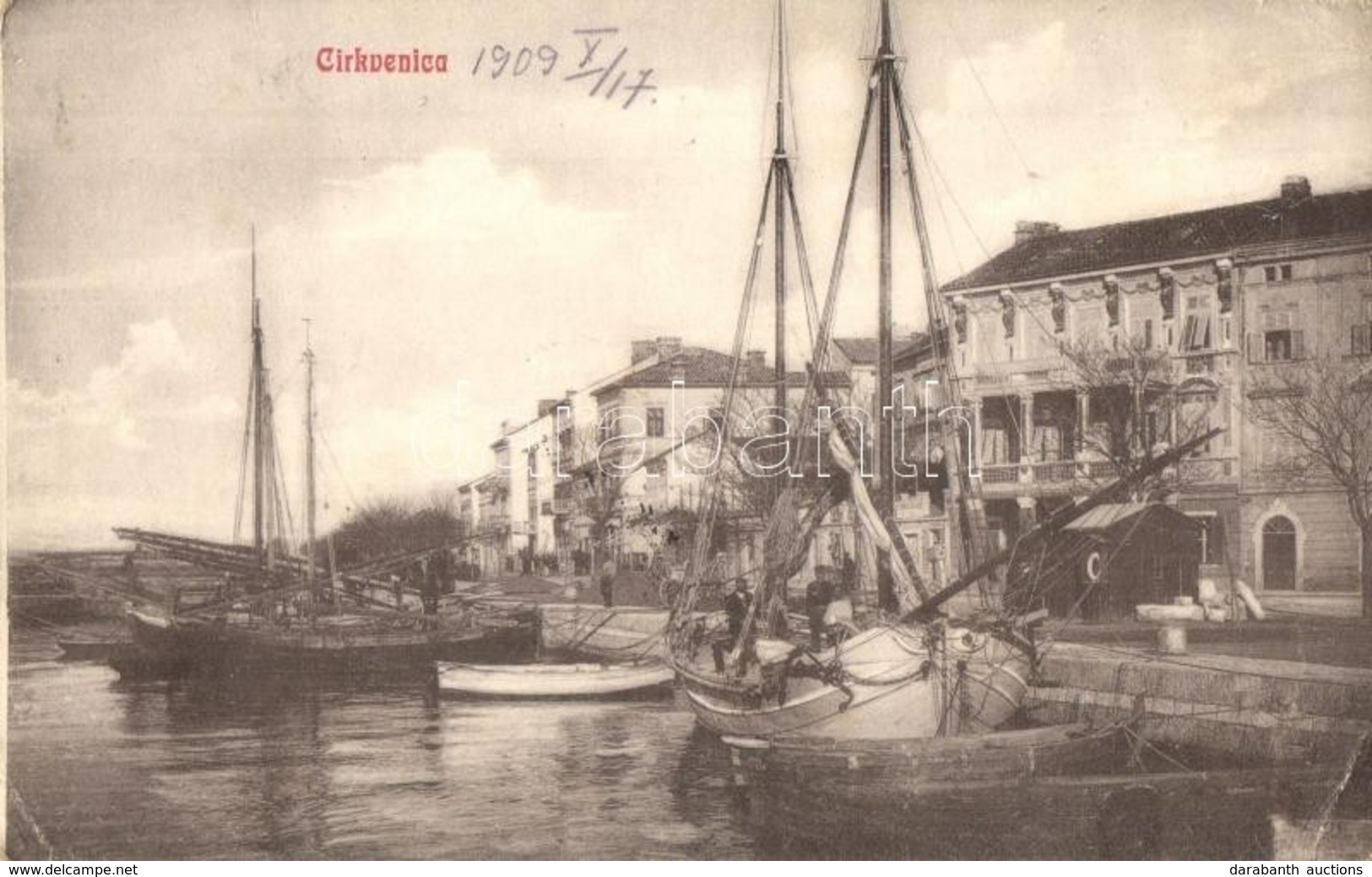 T2/T3 Crikvenica, Cirkvenica; Kikötő Hajókkal / Port With Ships (EK) - Non Classés