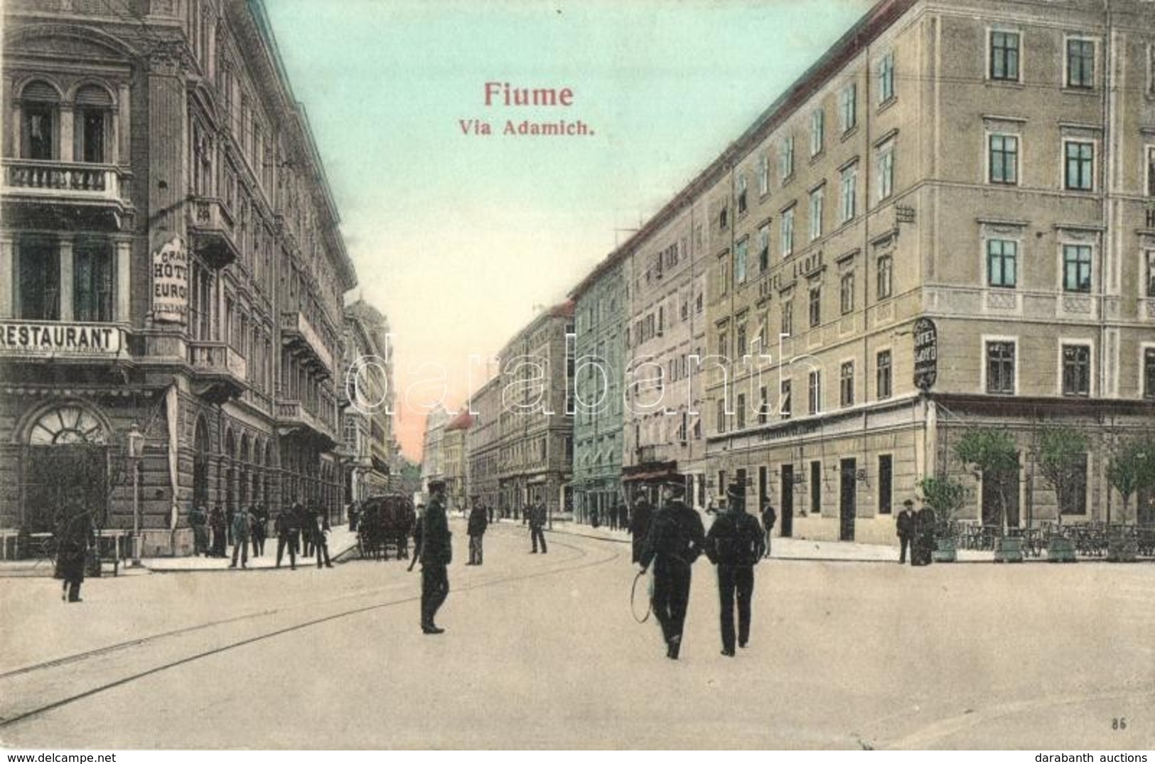 T2 Fiume, Via Adamich, Hotel Europa And Lloyd, Restaurants - Non Classés