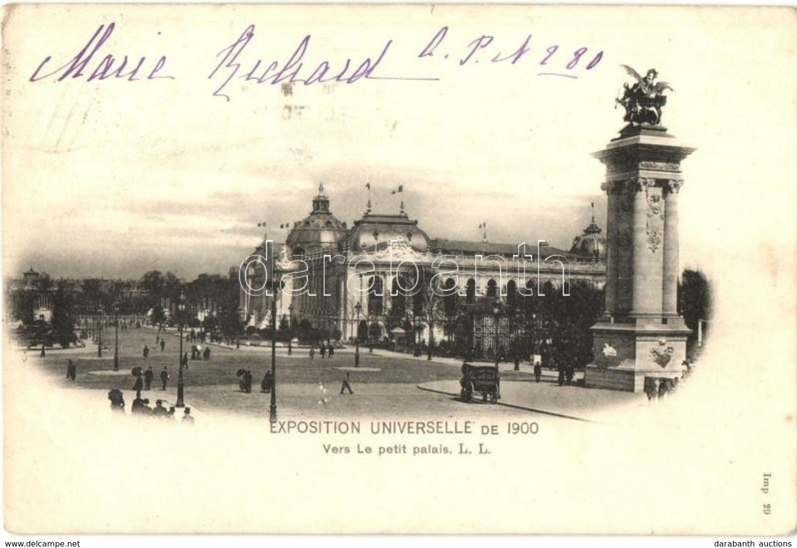 T2/T3 1900 Paris, Exposition Universelle, Vers Le Petit Palais / Palace - Ohne Zuordnung