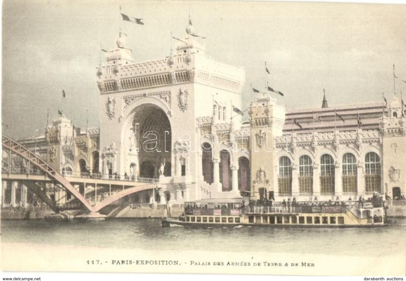 ** T1 1900 Paris, Exposition Universelle, Palais Des Armées De Terre & De Mer / Paris Internationial Exposition, Army An - Non Classés