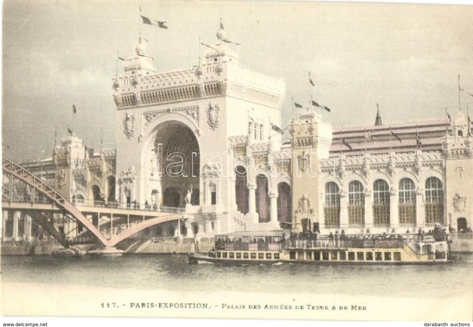 ** T1 1900 Paris, Exposition Universelle, Palais Des Armées De Terre & De Mer / Paris Internationial Exposition, Army An - Non Classificati