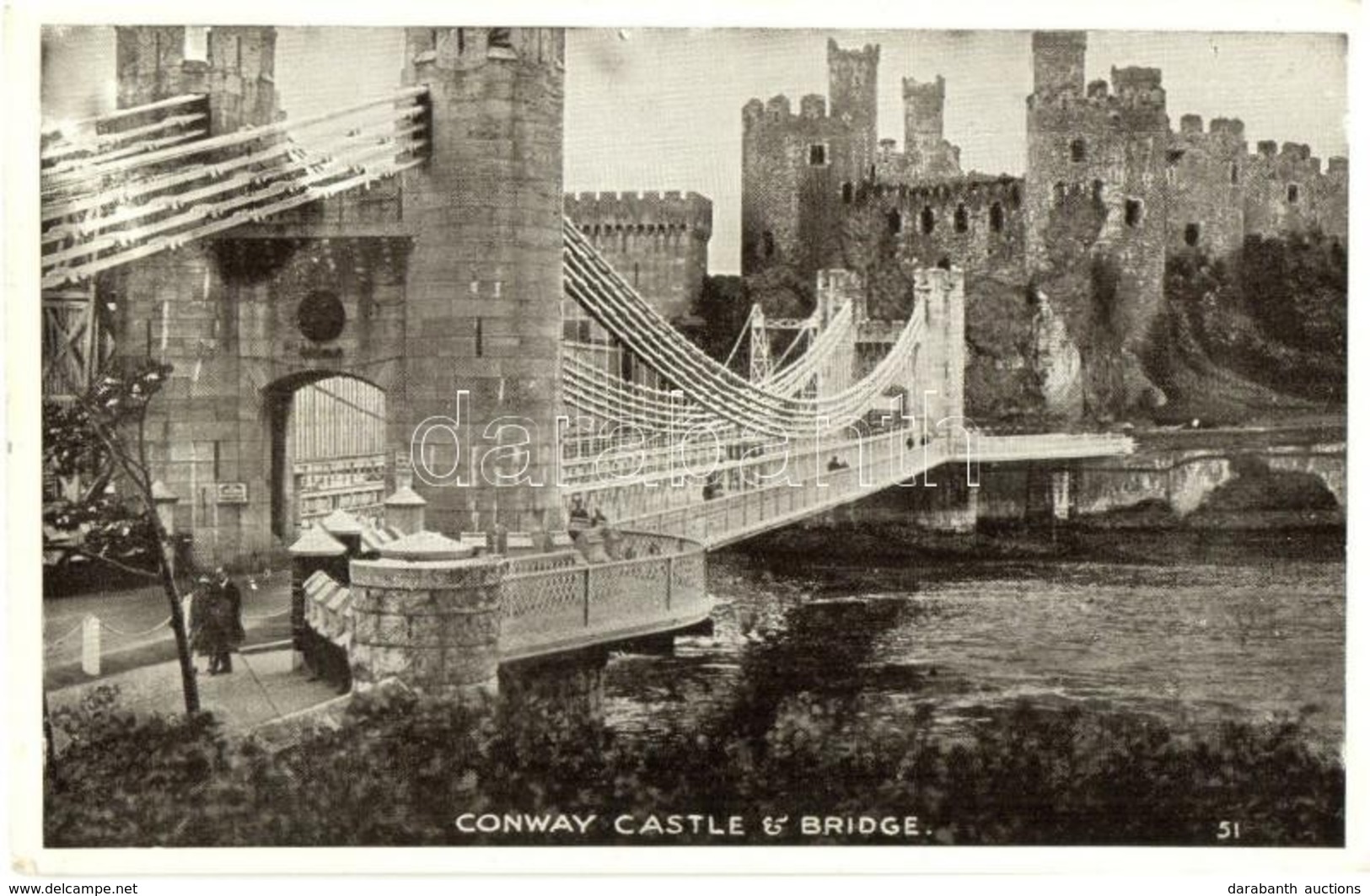 ** T2/T3 Conwy, Conway Castle And Bridge - Non Classés