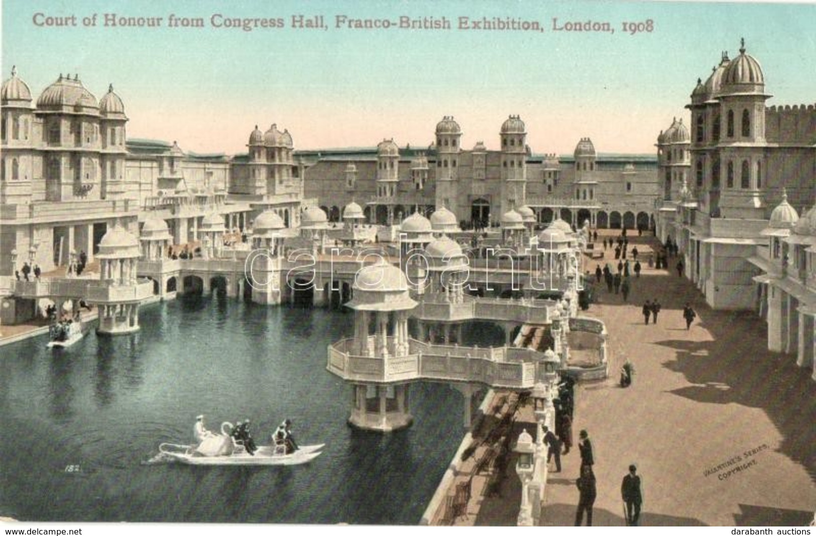 ** T2/T3 1908 London, Court Of Honour From Congress Hall, Franco- British Exhibition - Non Classés