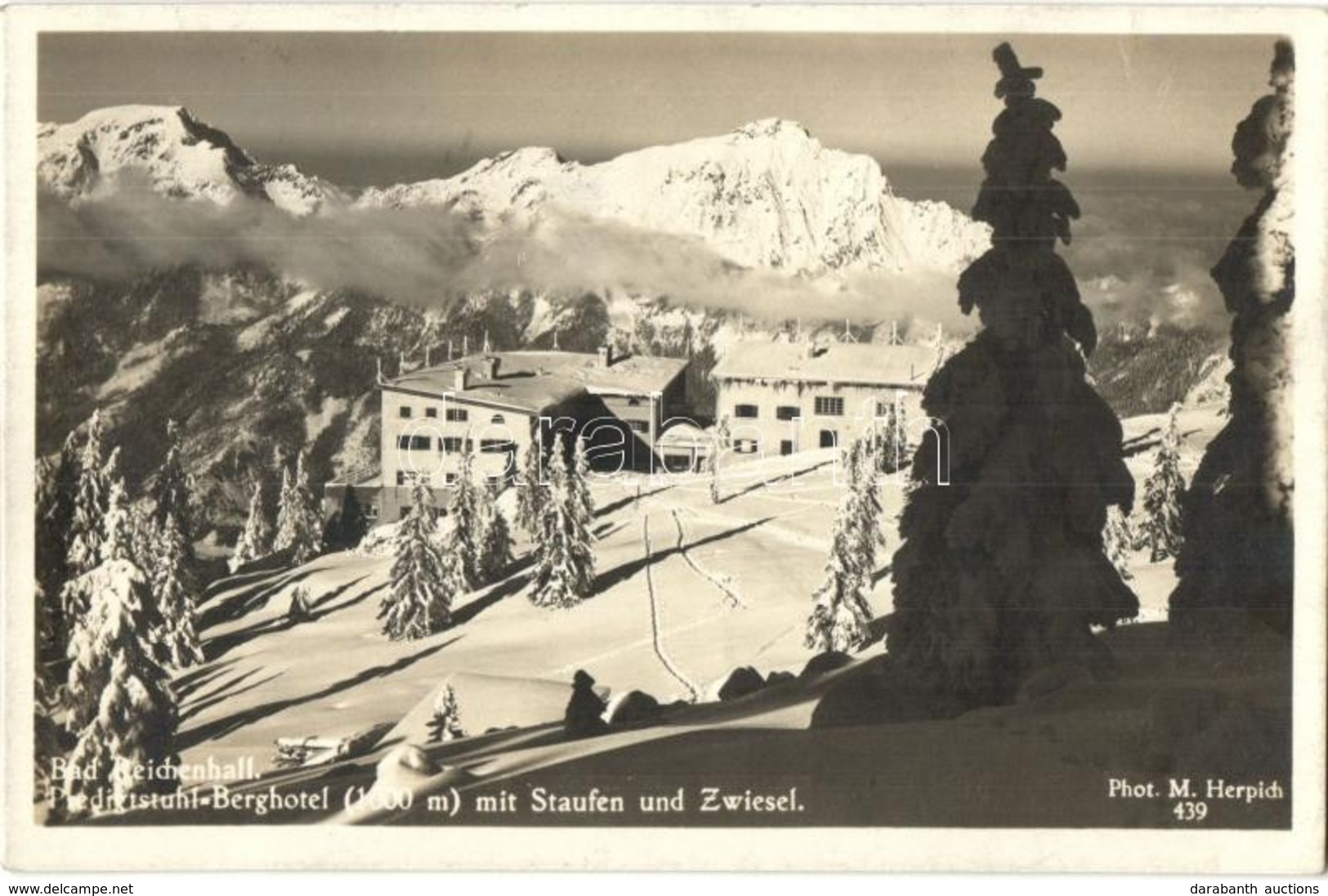 T2 Bad Reichenhall, Predigstuhl Berghotel Mit Staufen Und Zwiesel / Hotel, Mountains, So. Stpl. - Non Classés