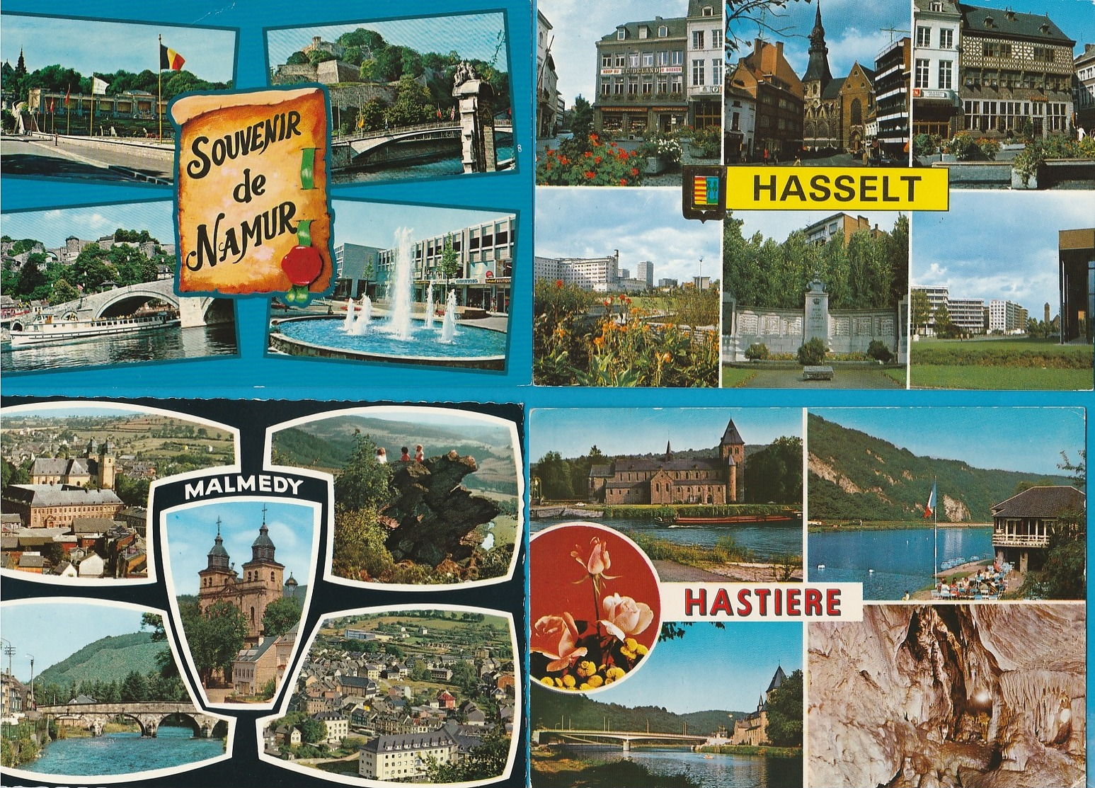 BELGIË Groeten uit, Zichtjes, Bonjour de, Vues, Lot van 60 Postkaarten, Cartes Postales