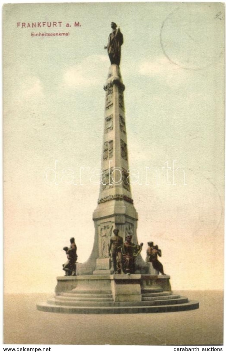 T2/T3 1908 Frankfurt Am Main, Einheitsdenkmal / Statue (EK) - Non Classificati