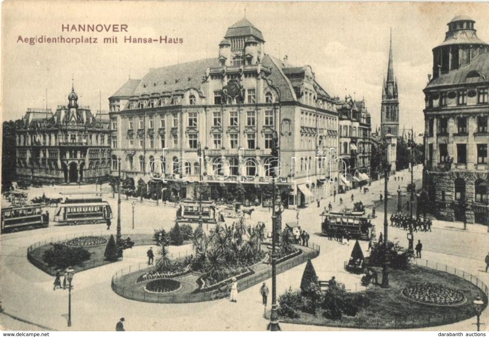 ** T1/T2 Hannover, Aegidientorplatz; F. Astholz / Square, Trams - Non Classés