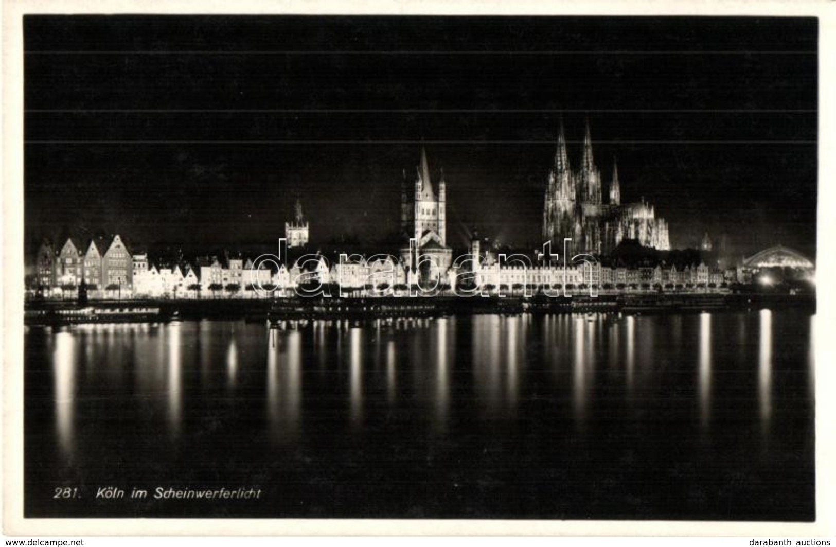 ** T1 Köln, Cologne; Night View, Dome, Rheingold Serise NR. 281. - Non Classés