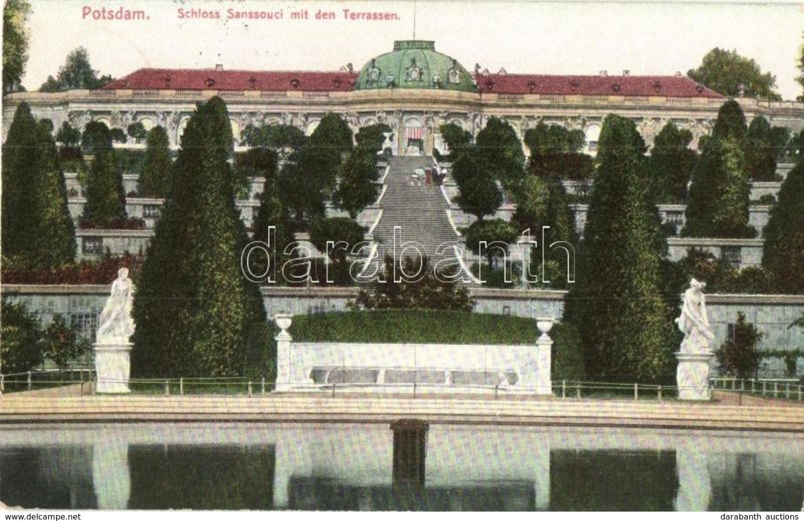 T2 1908 Potsdam, Schloss Sanssouci Mit Den Terrassen - Non Classificati