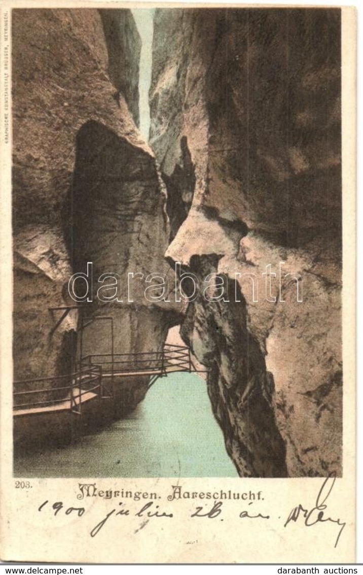 T2 1900 Meiringen, Meyringen; Aareschluchf / Gorge - Non Classificati