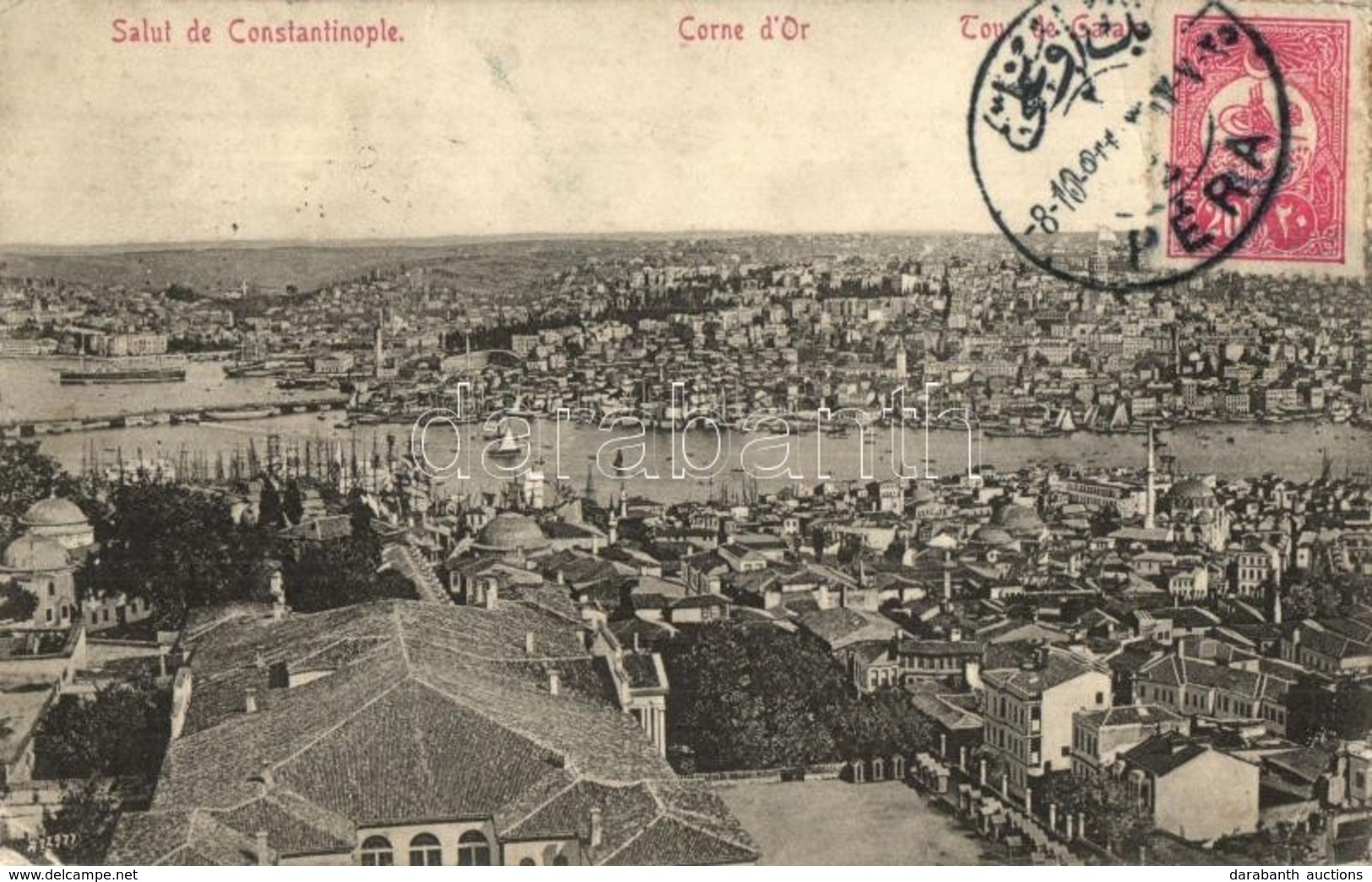 T2/T3 Constantinople, Istanbul; Corne D'Or, Tour De Galata / Golden Horn, Galata Tower. TCV Card (EK) - Non Classificati