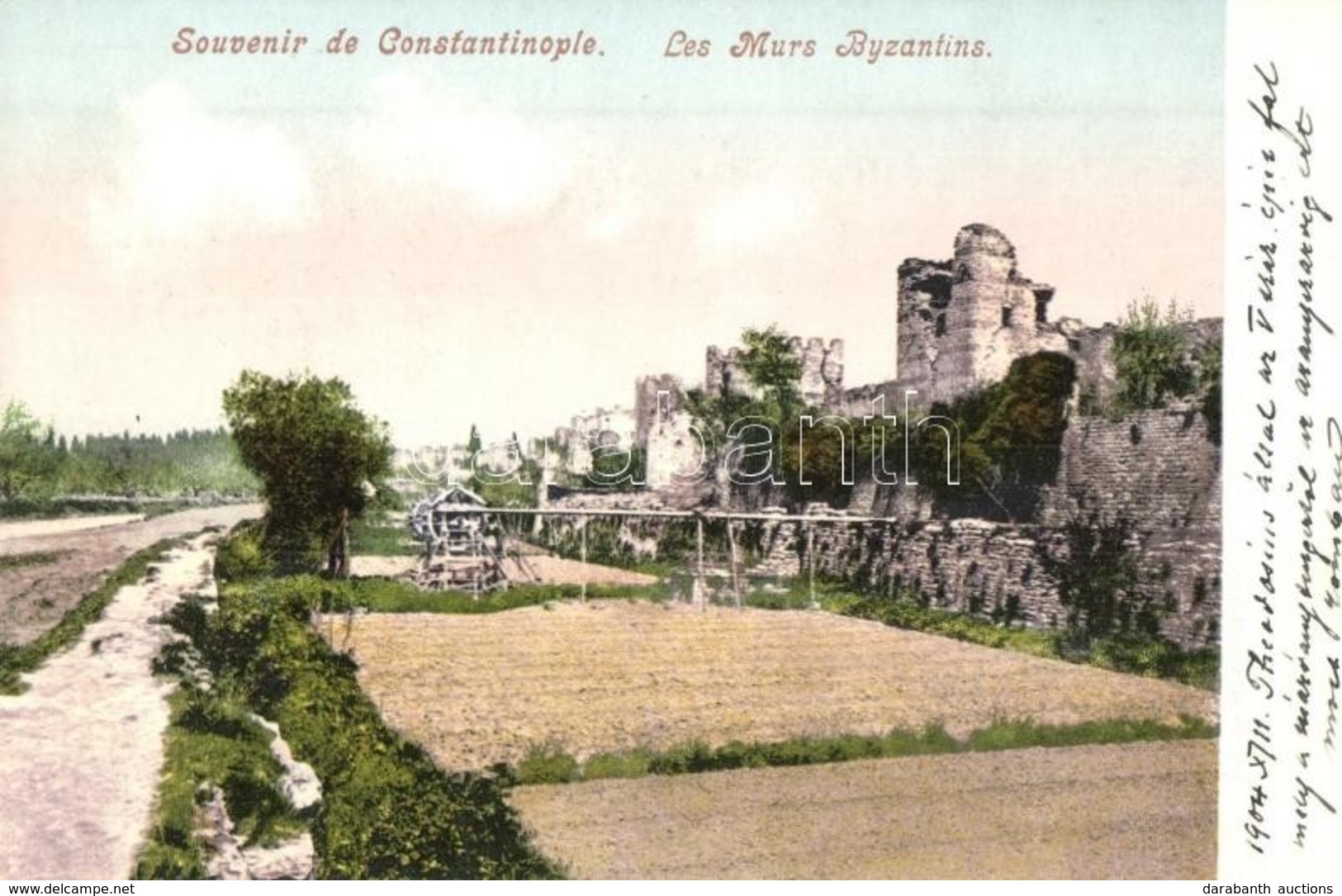 * T2 1904 Constantinople, Istanbul; Les Murs Byzantins / Byzantine Walls, Ruins. Max Fruchtermann No. 1345. - Non Classés