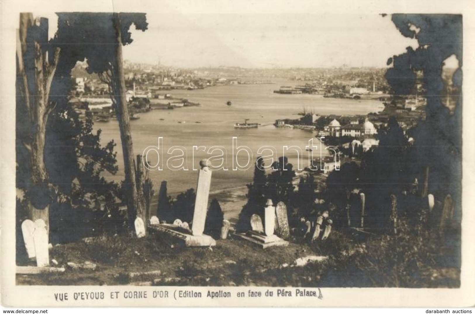 T2 Constantinople, Istanbul; Vue D'Eyoub Et Corne D'Or / Eyüp Sultan Mosque, Golden Horn, Cemetery, Graves - Non Classificati