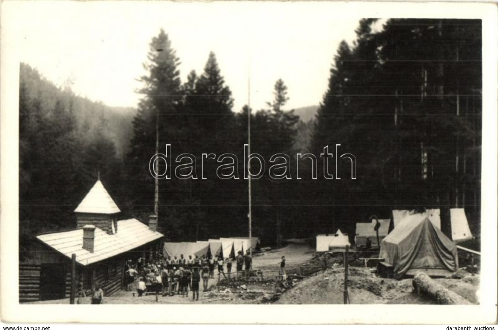 * T1/T2 Komáromi Bencés Gimnázium Nyaralótelep és Cserkésztábor Selmecbányán / Holiday Resort And Scout Camp. Foto-ateli - Non Classés