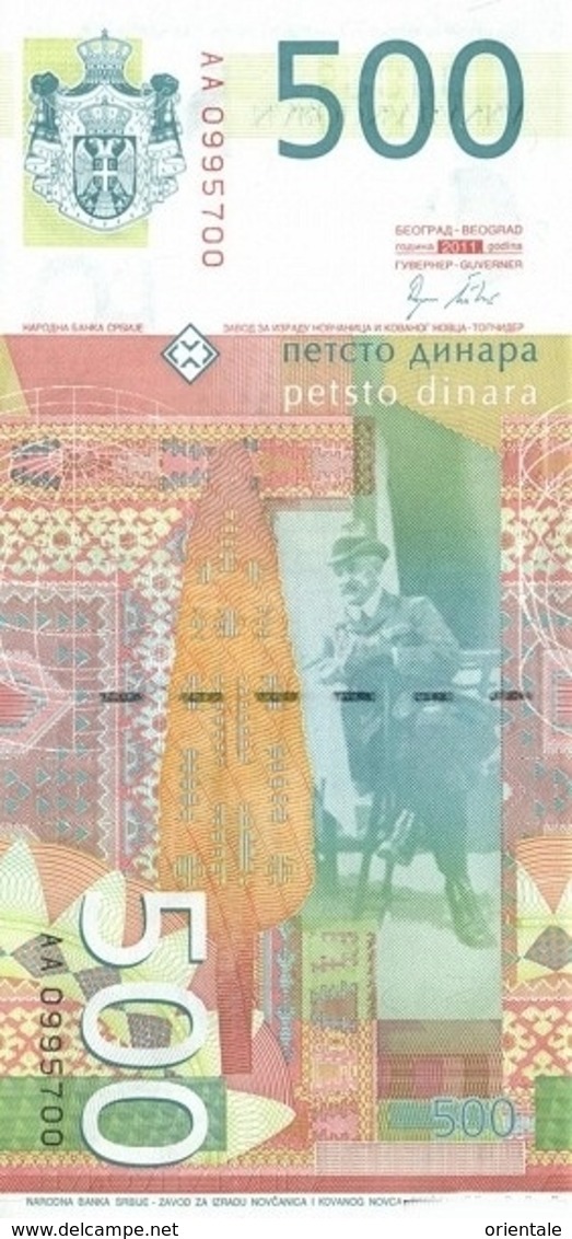 SERBIA P. 59a 500 D 2011 UNC - Serbie