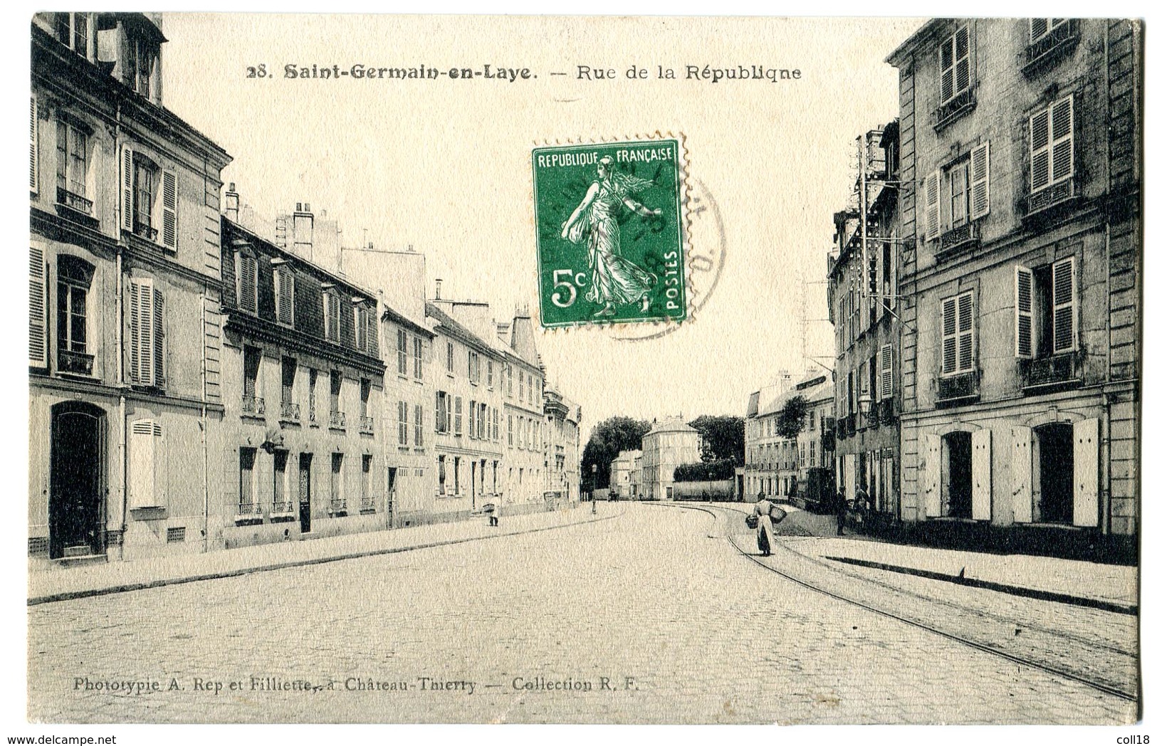 CPA 78 SAINT GERMAIN EN LAYE Rue De La République 1908 - St. Germain En Laye