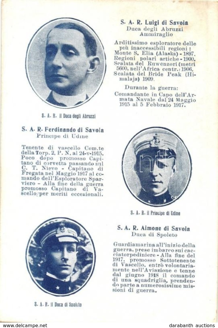 ** T2/T3 Italian Navy Admirals: Luigi Di Savoia, Ferdinando Di Savoia,  Aimone Di Savoia (EK) - Zonder Classificatie