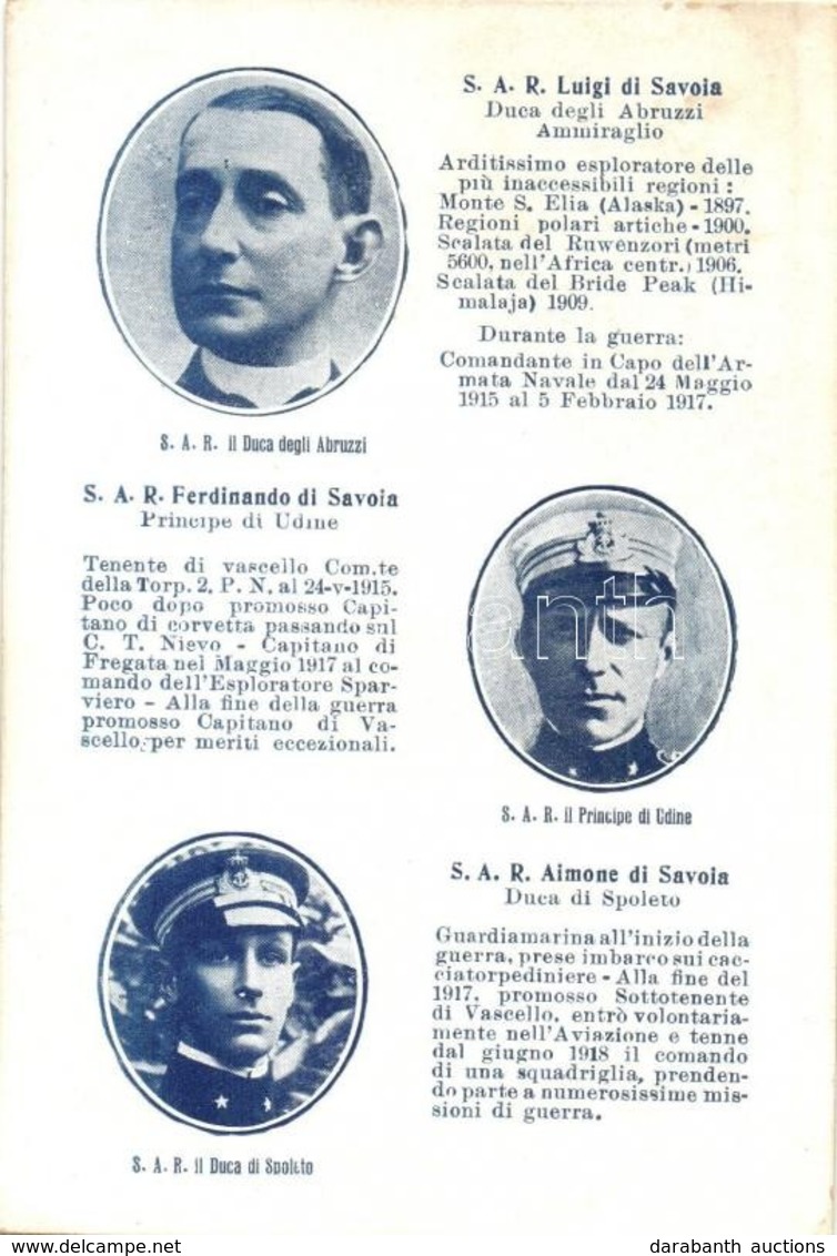 ** T2/T3 Italian Navy Admirals: Luigi Di Savoia, Ferdinando Di Savoia,  Aimone Di Savoia (EK) - Non Classificati