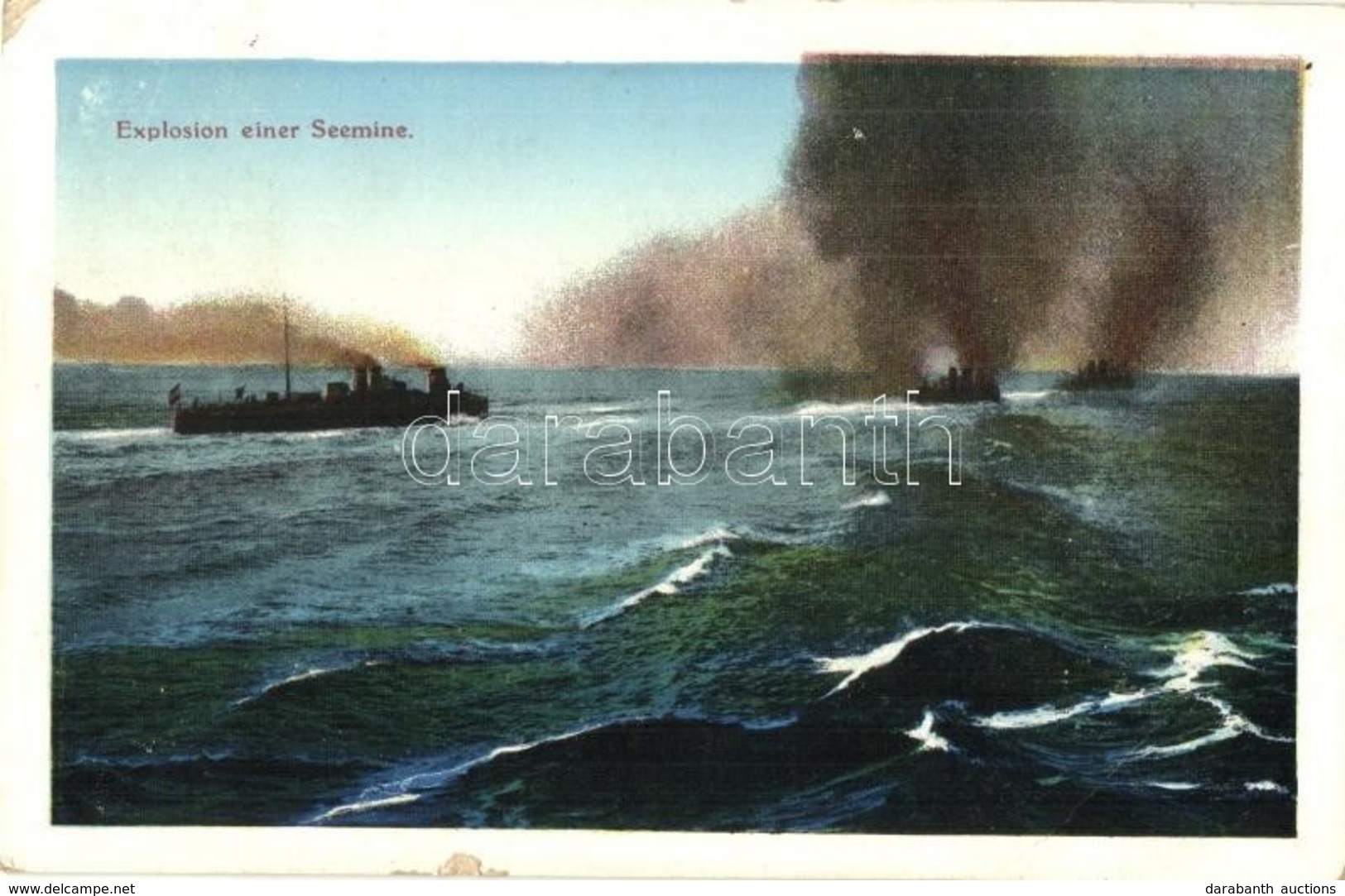 T2/T3 Explosion Einer Seemine. K.u.K. Kriegsmarine / WWI Austro-Hungarian Navy Explosion Of A Sea Mine. G. C. Pola 1912/ - Non Classés