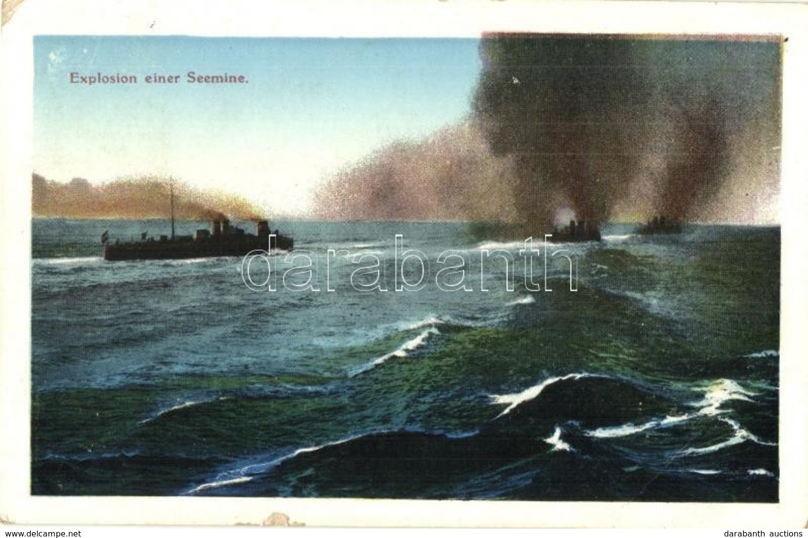 T2/T3 Explosion Einer Seemine. K.u.K. Kriegsmarine / WWI Austro-Hungarian Navy Explosion Of A Sea Mine. G. C. Pola 1912/ - Non Classificati