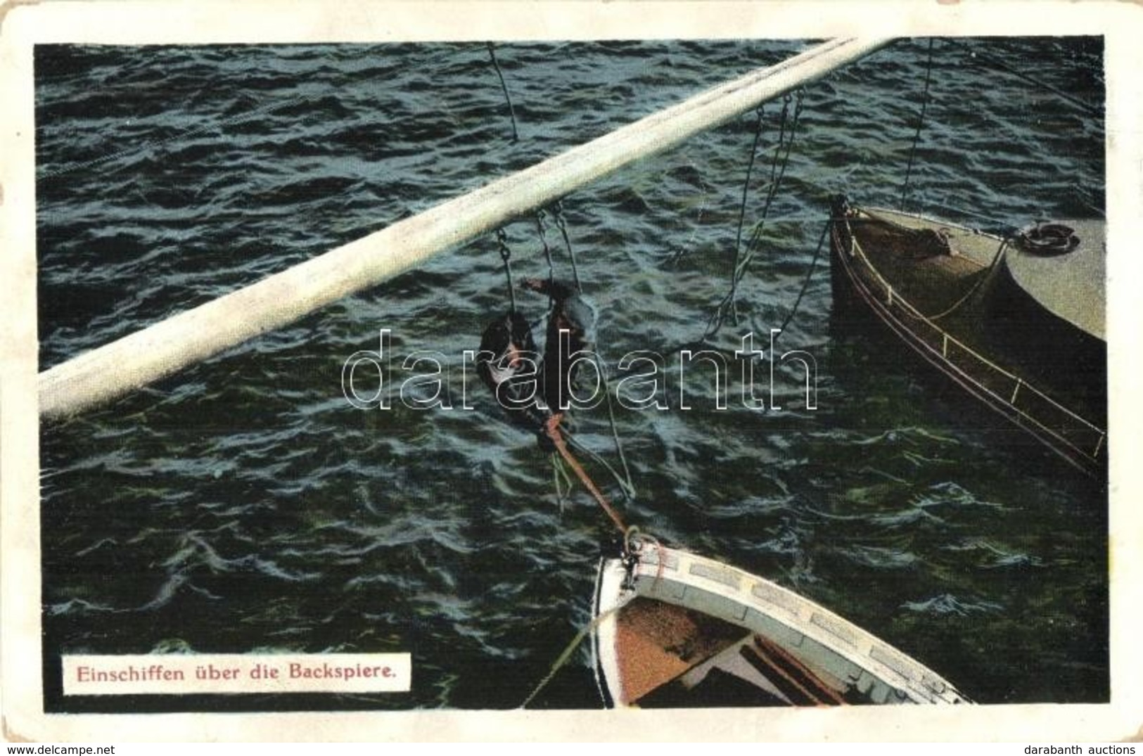 ** T2/T3 Einschiffen über Die Backspiere. K.u.K. Kriegsmarine / WWI Austro-Hungarian Navy Mariners Embark On The Boomkin - Non Classificati