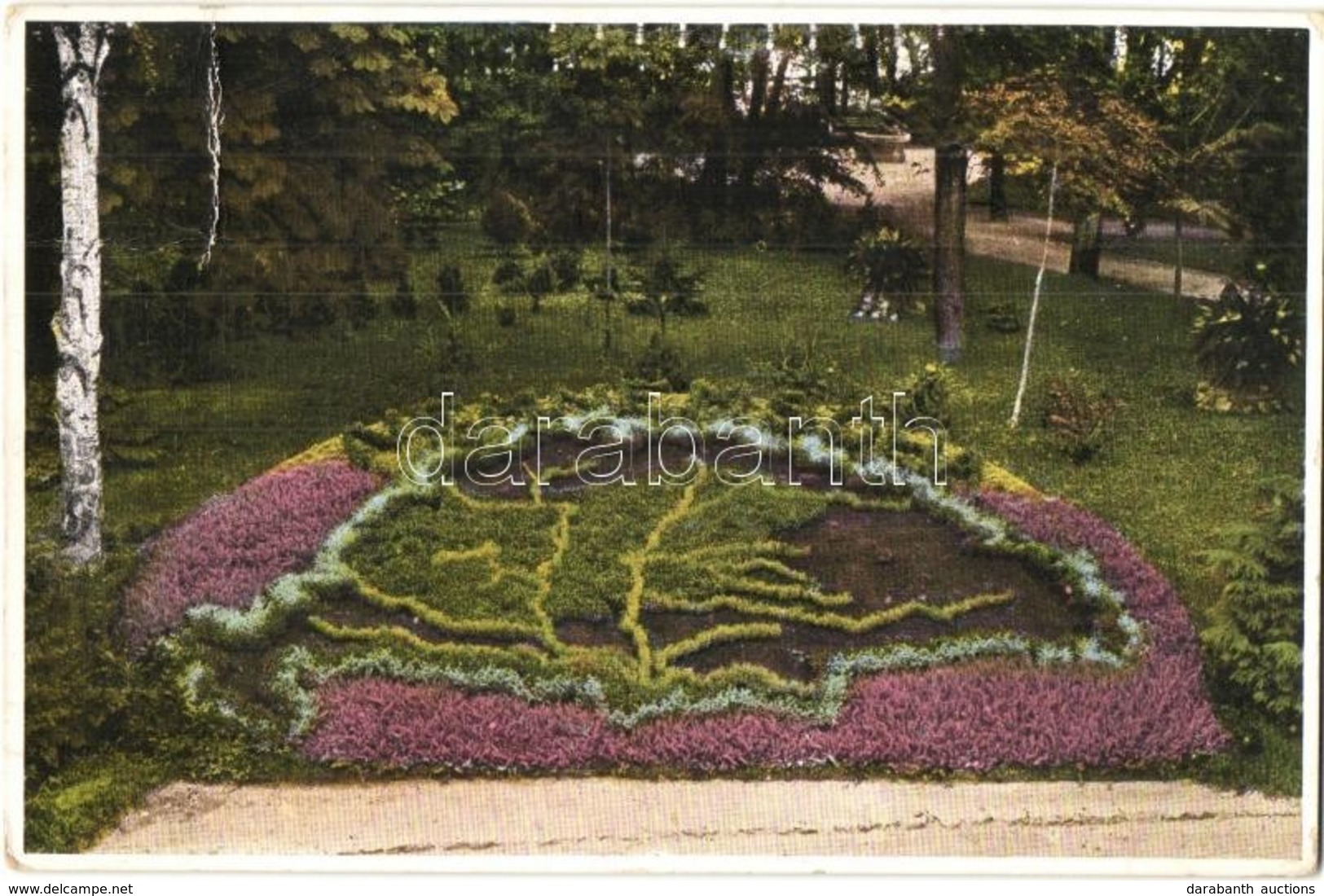 * T3 Balatonfüred-gyógyfürdő. Nem Nem Soha! / Hungarian Irredenta Flowerbed (Rb) - Non Classés