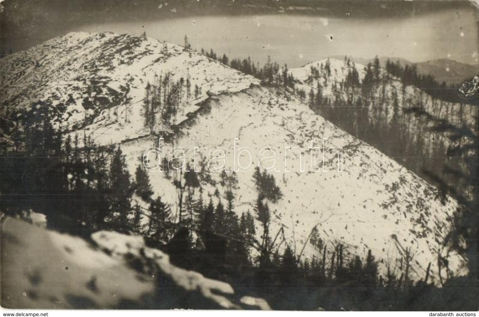 * T2 ~1917 Litzmann-kúp és Magyaros-tető Télen. A 10. Ezred Harcaiból / WWI K.u.k. Military In The Transylvanian Mountai - Non Classés