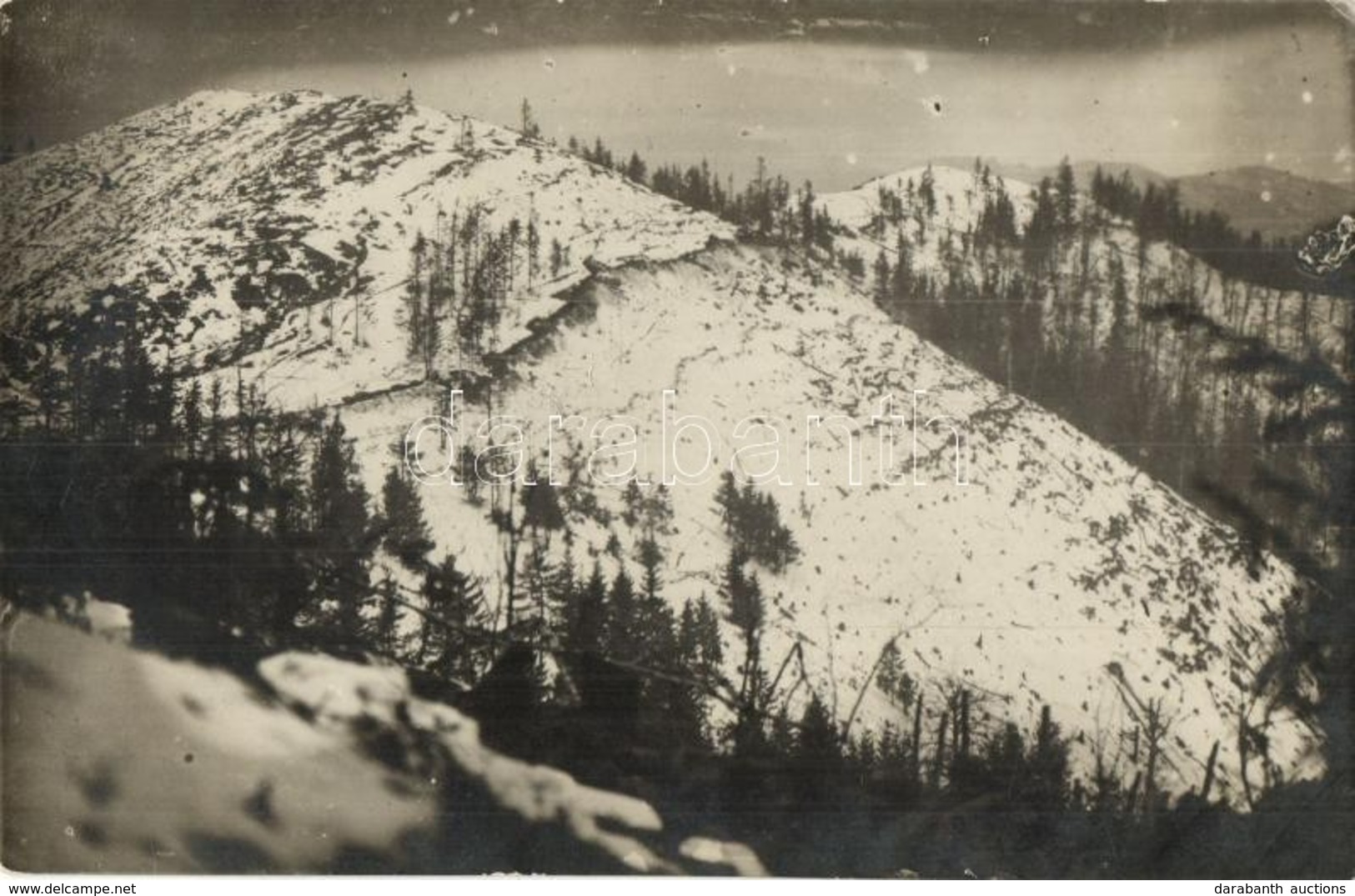 * T2 ~1917 Litzmann-kúp és Magyaros-tető Télen. A 10. Ezred Harcaiból / WWI K.u.k. Military In The Transylvanian Mountai - Non Classificati