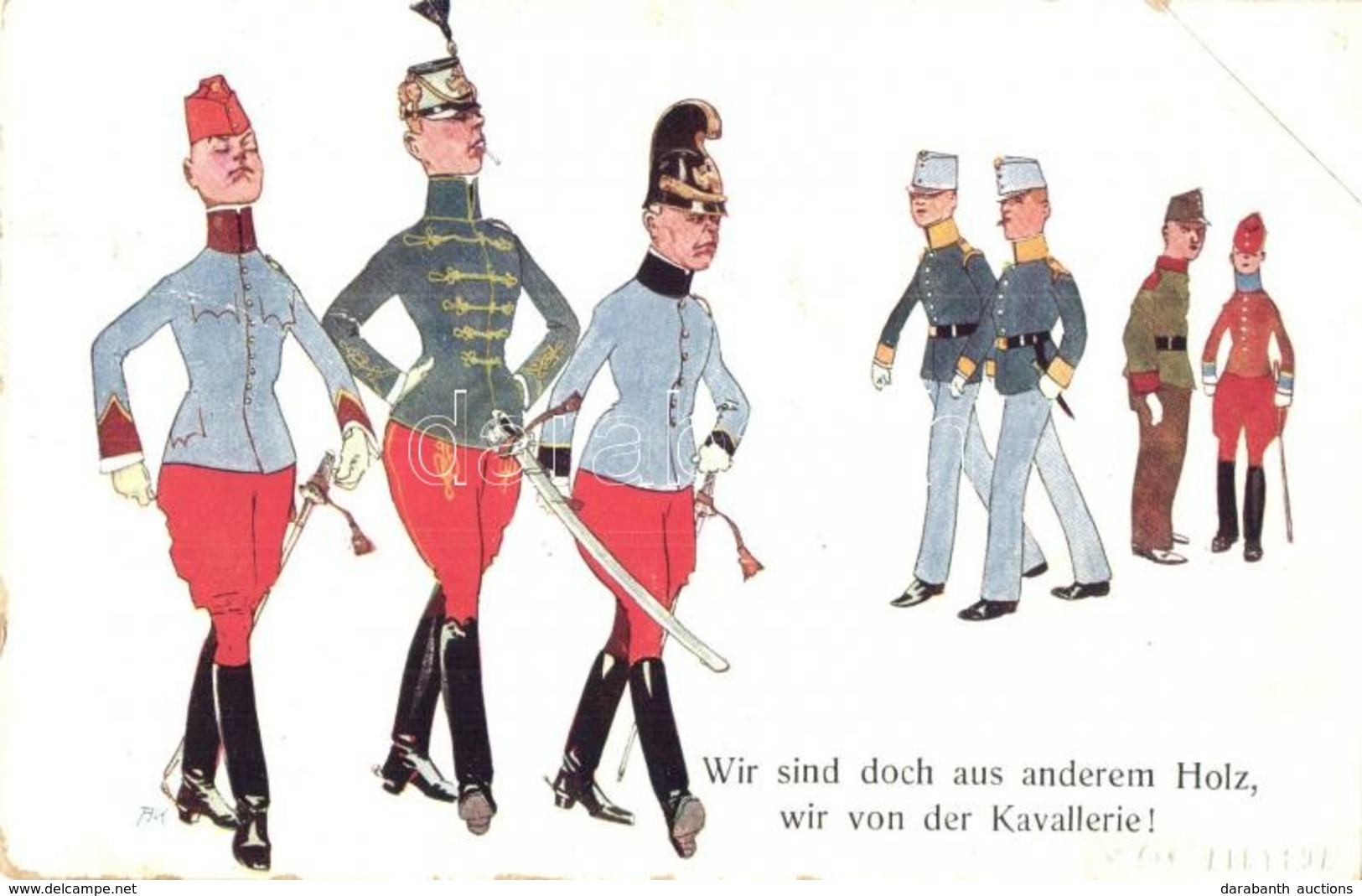 * T3 Wir Sind Doch Aus Anderem Holz, Wir Von Der Kavallerie / K.u.K. Military Art Postcard, Cavalrymen. B.K.W.I. 336-5.  - Non Classificati
