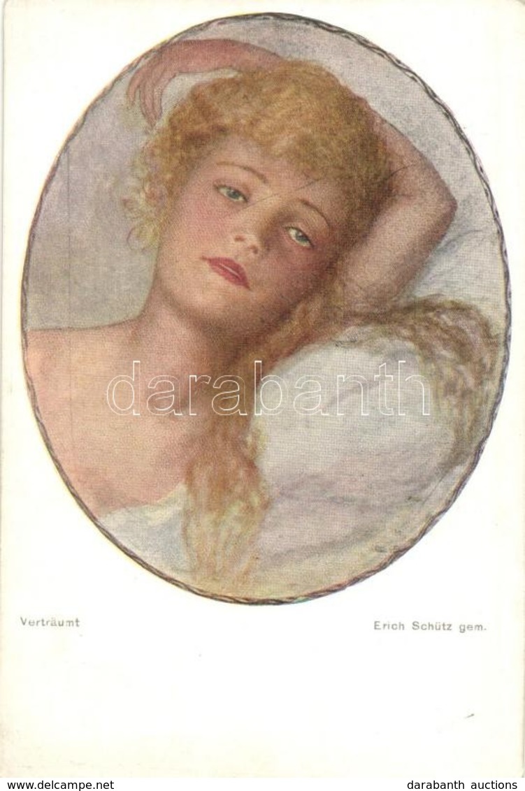 ** T2/T3 'Vertraumt' / Daydreamer Blonde Lady, Nr. 128-3. B.K.W.I., S: Erich Schütz (EK) - Non Classificati