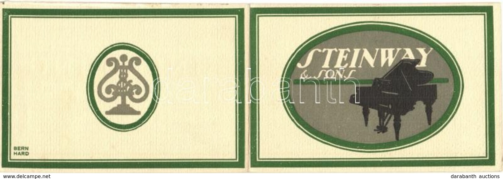 ** T2 Steinway & Sons Pianohaus / Piano Shop Advertising Folding Card (non PC) - Non Classés
